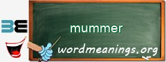 WordMeaning blackboard for mummer